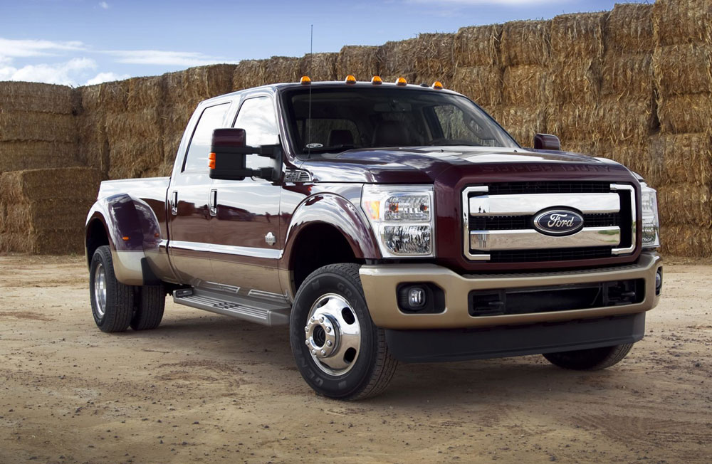 Ford truck parked in a field